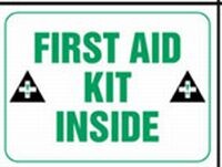 FIRST AID KIT INSIDE Sticker (W/GRAPHIC) 